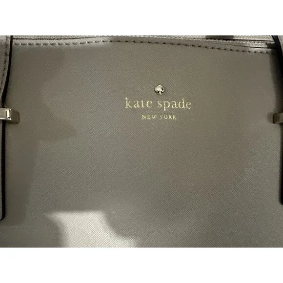 Kate Spade Large Double Zip Beige Cream Shoulder Bag Handbag Purse Read⬇️ - Picture 2 of 11